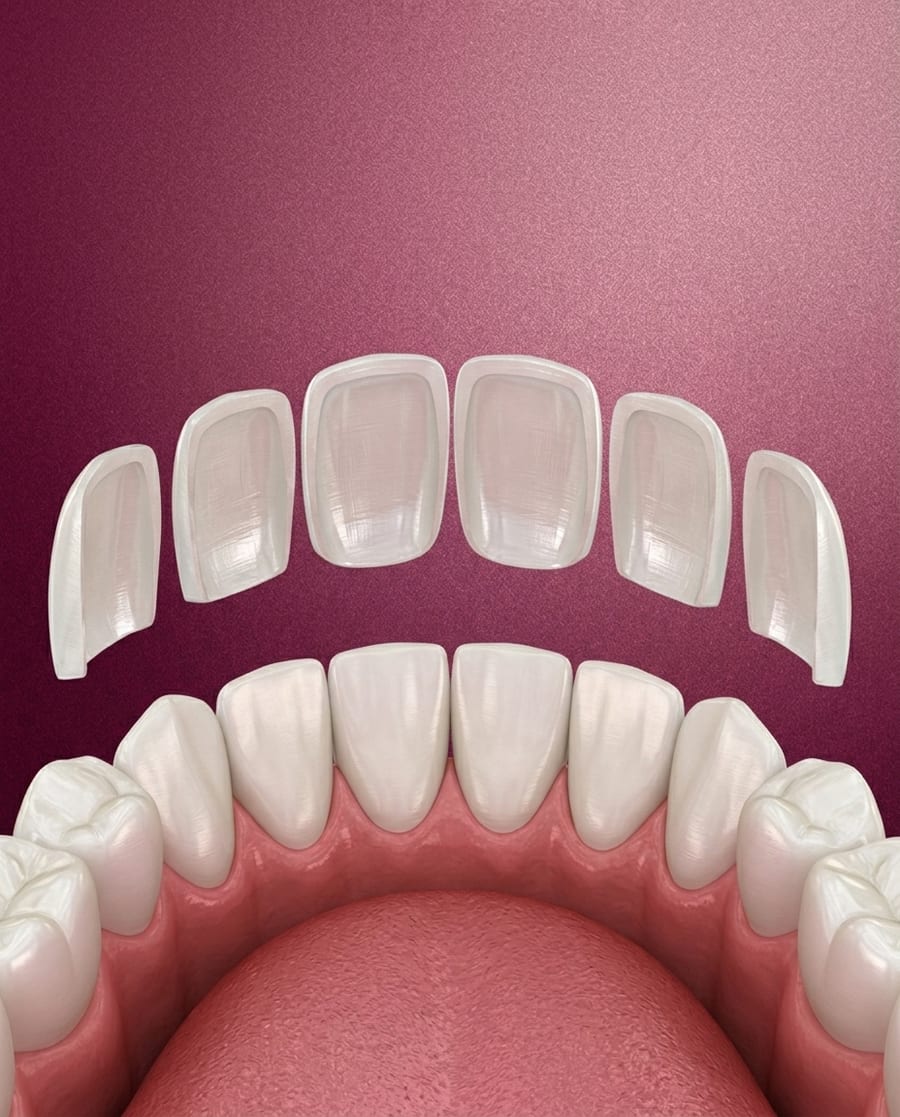 A dentist planning veneer shade at Ooi Dan Rakan